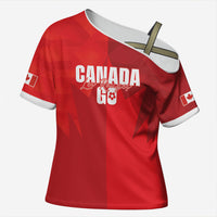 Custom Canada Football 2026 Cross Shoulder Shirt Les Rouges Making History