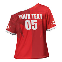 Custom Canada Football 2026 Cross Shoulder Shirt Les Rouges Making History