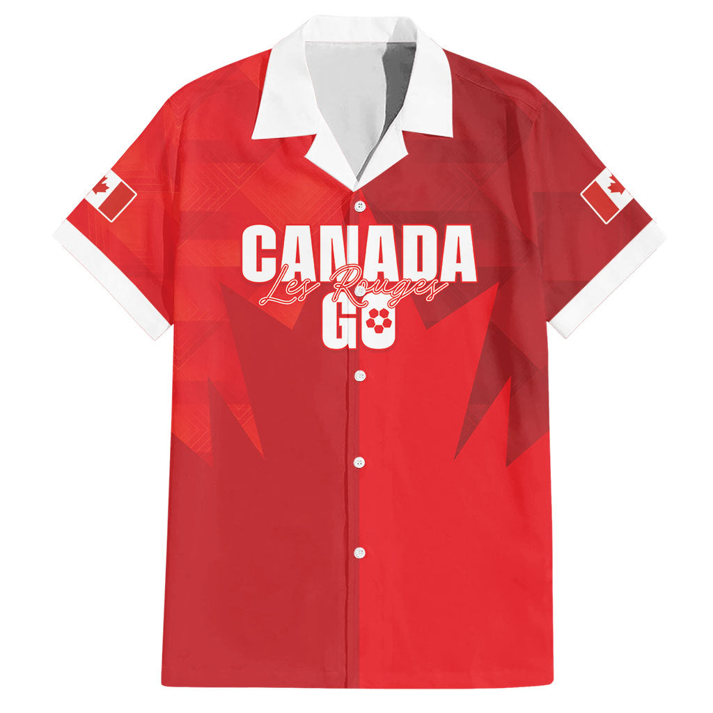 Custom Canada Football 2026 Hawaiian Shirt Les Rouges Making History
