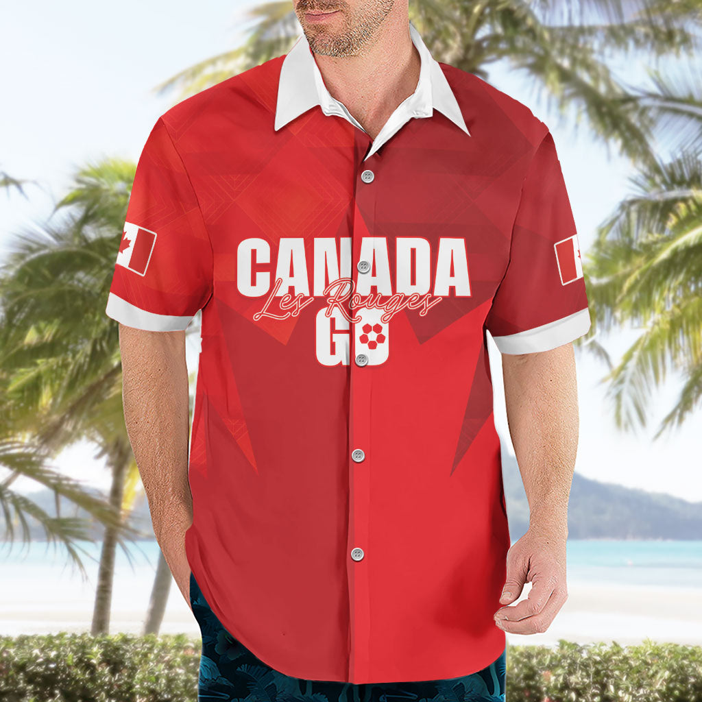 Custom Canada Football 2026 Hawaiian Shirt Les Rouges Making History