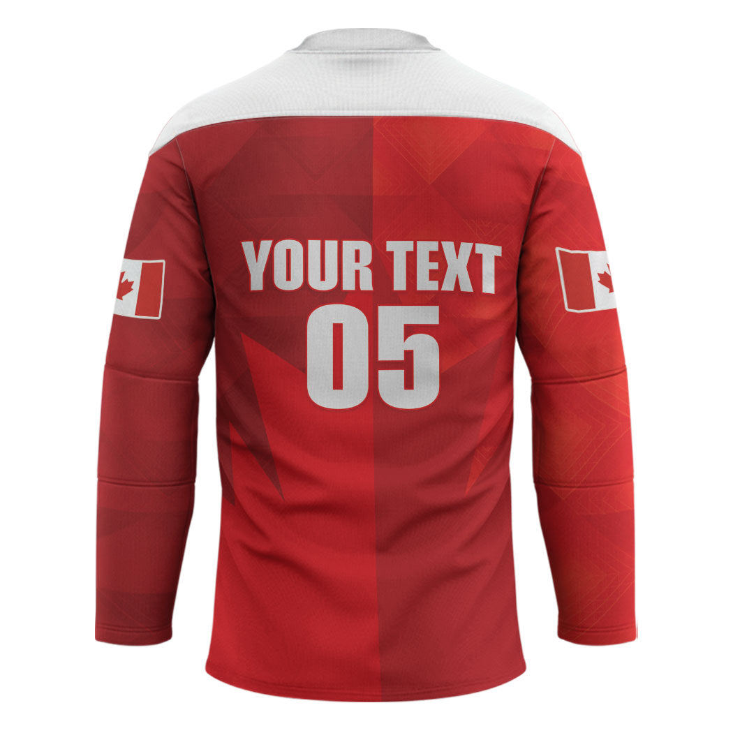Custom Canada Football 2026 Hockey Jersey Les Rouges Making History