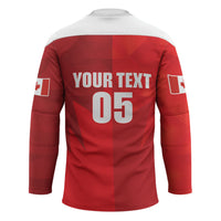 Custom Canada Football 2026 Hockey Jersey Les Rouges Making History