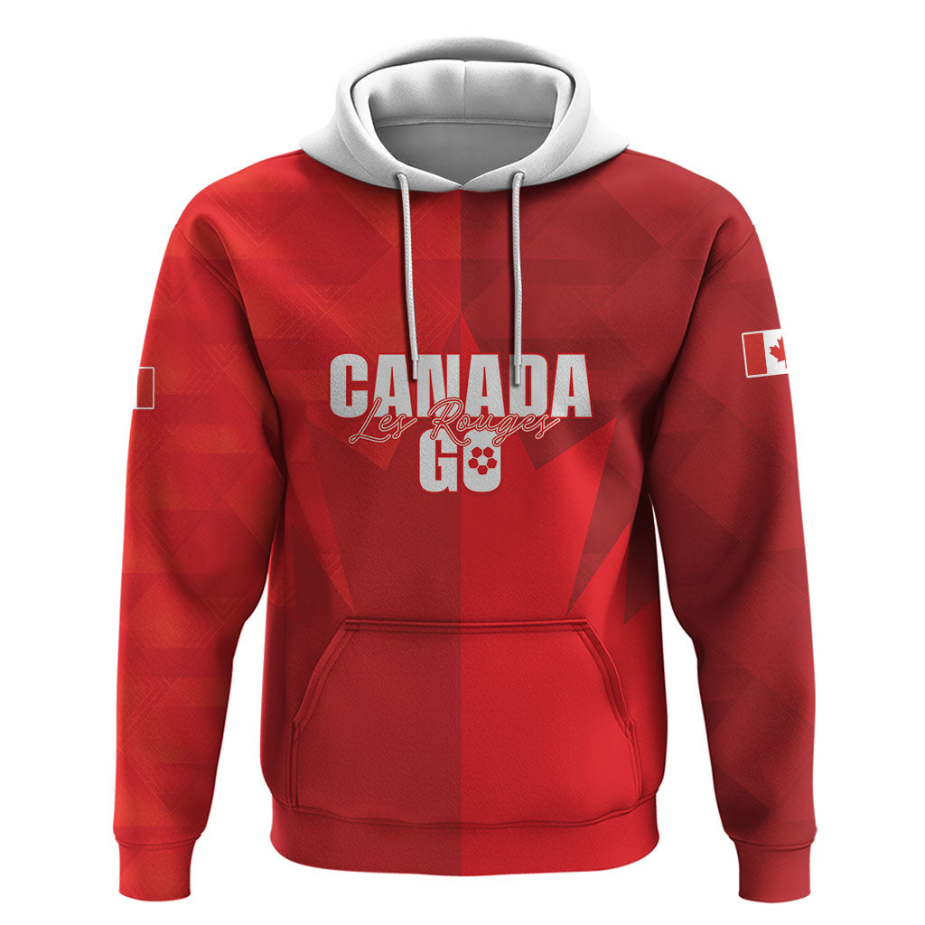 Custom Canada Football 2026 Hoodie Les Rouges Making History