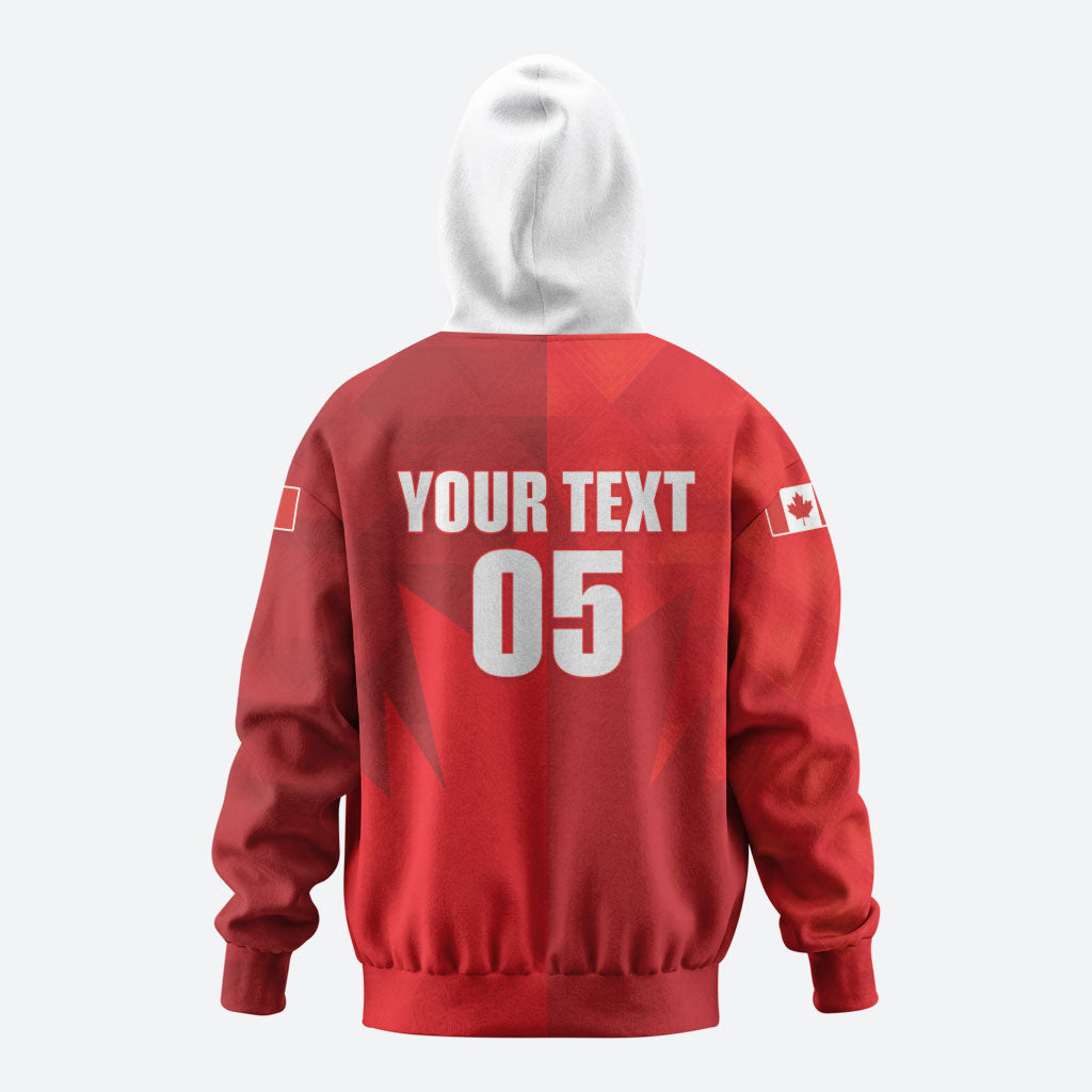 Custom Canada Football 2026 Hoodie Les Rouges Making History