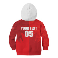 Custom Canada Football 2026 Kid Hoodie Les Rouges Making History