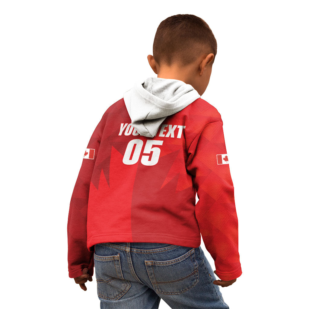 Custom Canada Football 2026 Kid Hoodie Les Rouges Making History