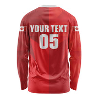 Custom Canada Football 2026 Long Sleeve Shirt Les Rouges Making History
