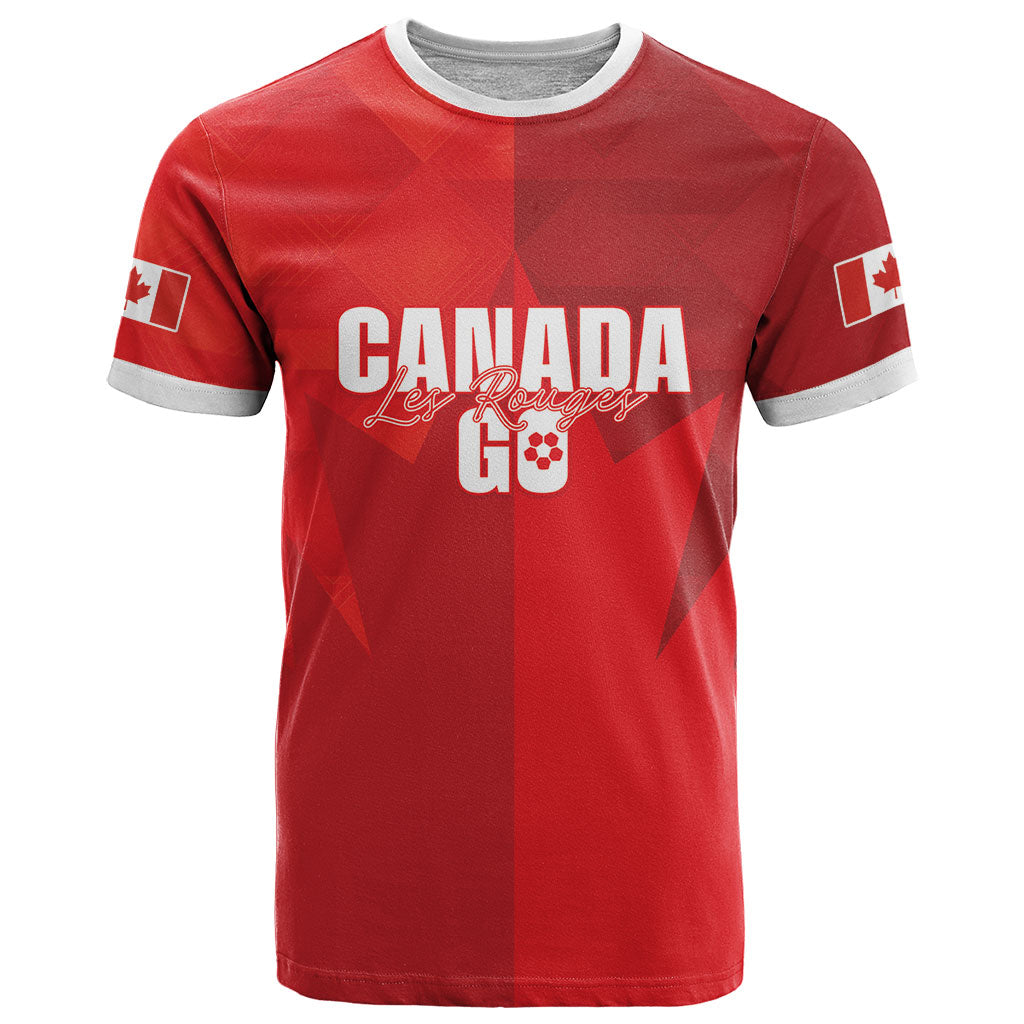 Custom Canada Football 2026 T Shirt Les Rouges Making History