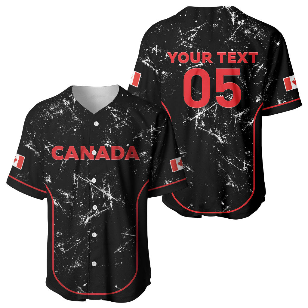 Custom Canada Football 2026 Baseball Jersey Go Les Rouges