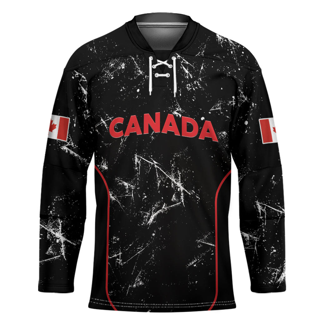 Custom Canada Football 2026 Hockey Jersey Go Les Rouges
