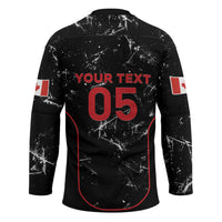 Custom Canada Football 2026 Hockey Jersey Go Les Rouges
