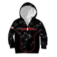 Custom Canada Football 2026 Kid Hoodie Go Les Rouges