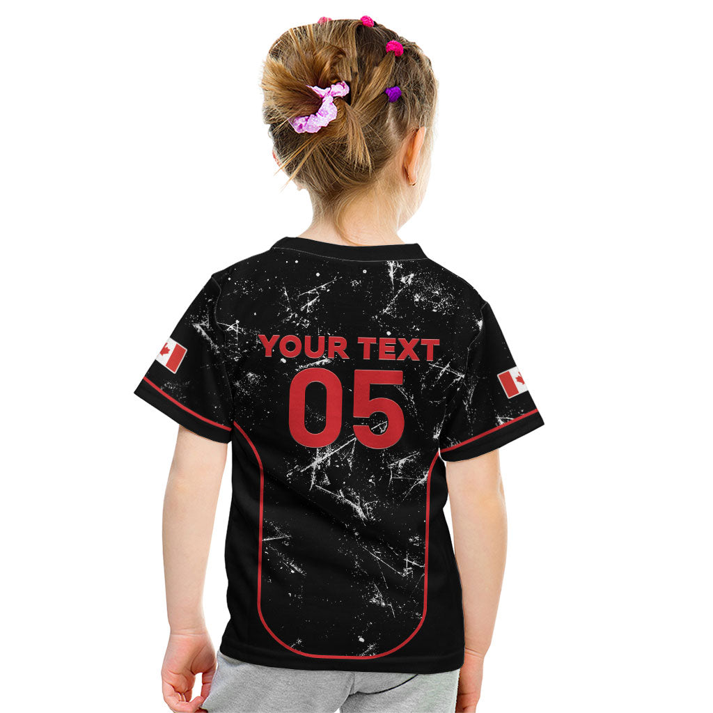 Custom Canada Football 2026 Kid T Shirt Go Les Rouges