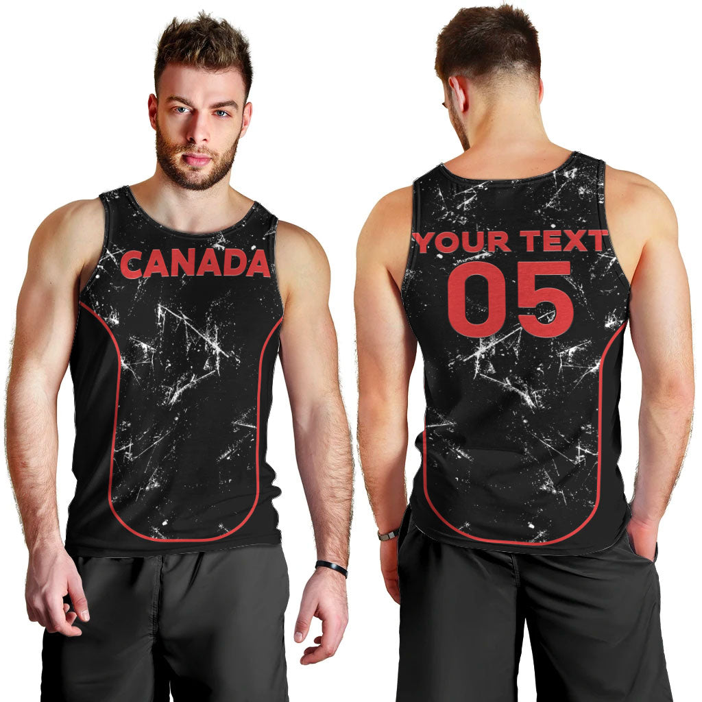 Custom Canada Football 2026 Men Tank Top Go Les Rouges