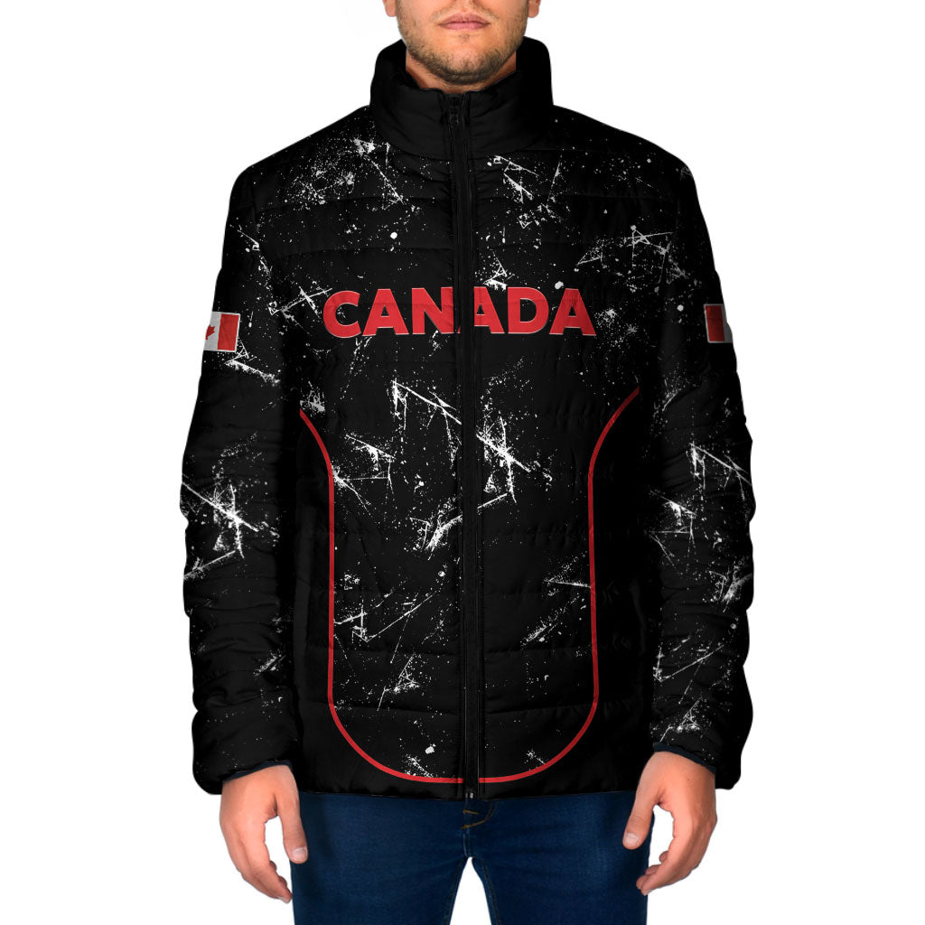 Custom Canada Football 2026 Padded Jacket Go Les Rouges
