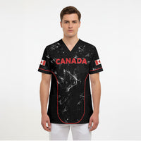 Custom Canada Football 2026 Scrub Top Go Les Rouges