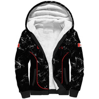 Custom Canada Football 2026 Sherpa Hoodie Go Les Rouges