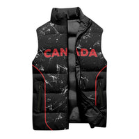 Custom Canada Football 2026 Sleeveless Puffer Jacket Go Les Rouges