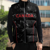 Custom Canada Football 2026 Sleeveless Puffer Jacket Go Les Rouges