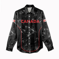 Custom Canada Football 2026 Women Casual Shirt Go Les Rouges