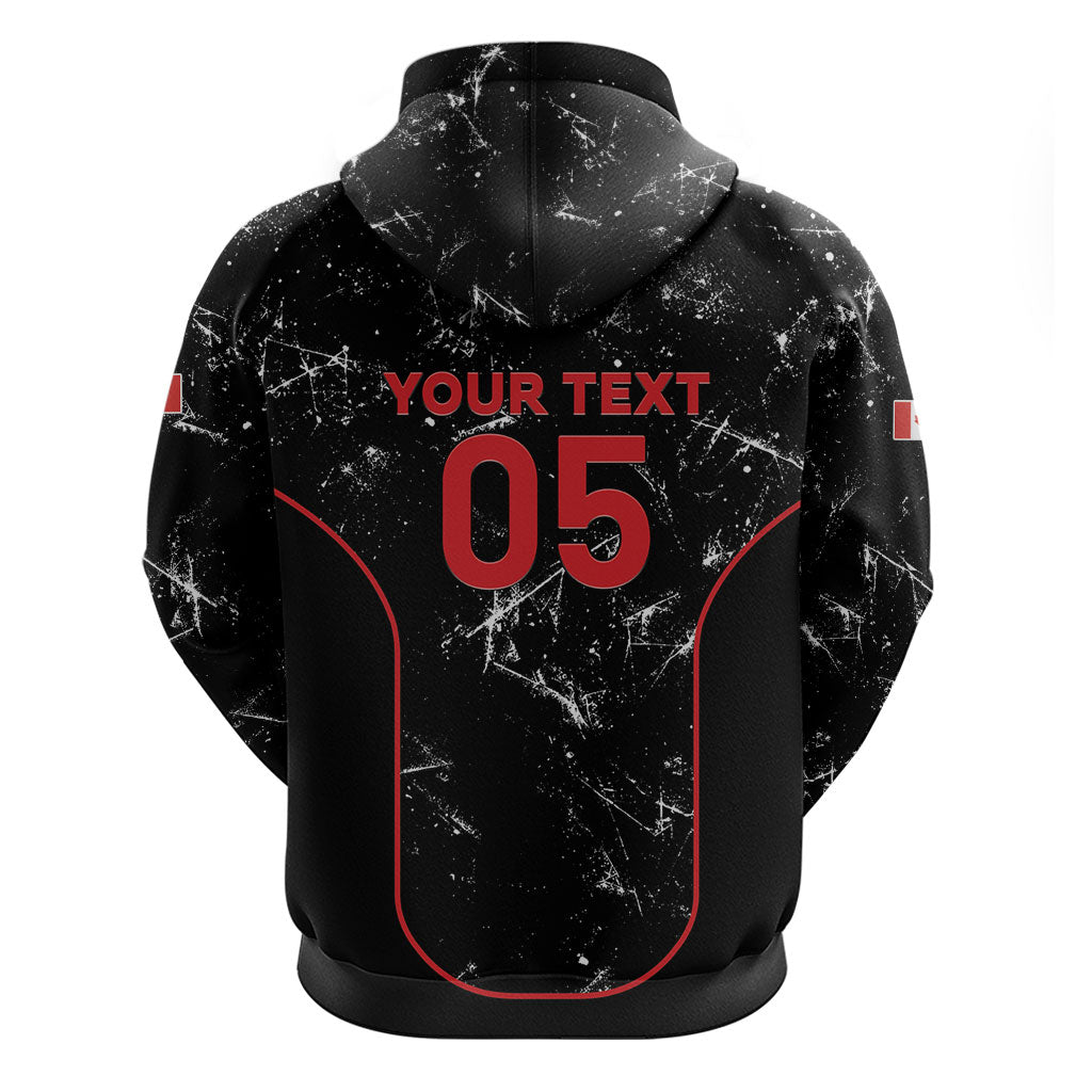 Custom Canada Football 2026 Zip Hoodie Go Les Rouges