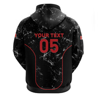 Custom Canada Football 2026 Zip Hoodie Go Les Rouges
