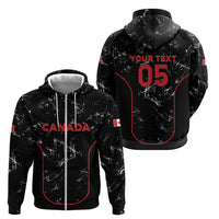 Custom Canada Football 2026 Zip Hoodie Go Les Rouges