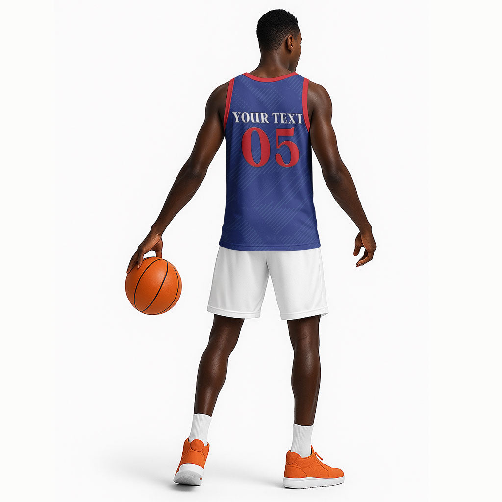 Custom Cape Verde Football Basketball Jersey Blue Sharks Still Undefeated