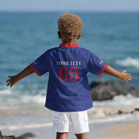 Custom Cape Verde Football Kid Hawaiian Shirt Blue Sharks Still Undefeated LT05