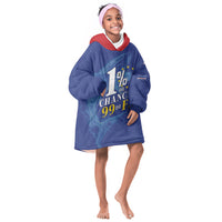 Custom Cape Verde Football Kid Wearable Blanket Hoodie Blue Sharks Still Undefeated