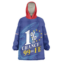 Custom Cape Verde Football Kid Wearable Blanket Hoodie Blue Sharks Still Undefeated