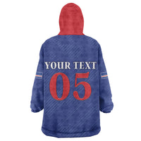 Custom Cape Verde Football Kid Wearable Blanket Hoodie Blue Sharks Still Undefeated
