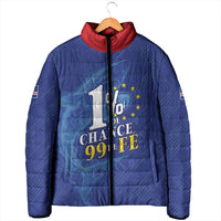 Custom Cape Verde Football Padded Jacket Blue Sharks Still Undefeated