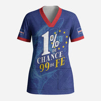 Custom Cape Verde Football Scrub Top Blue Sharks Still Undefeated