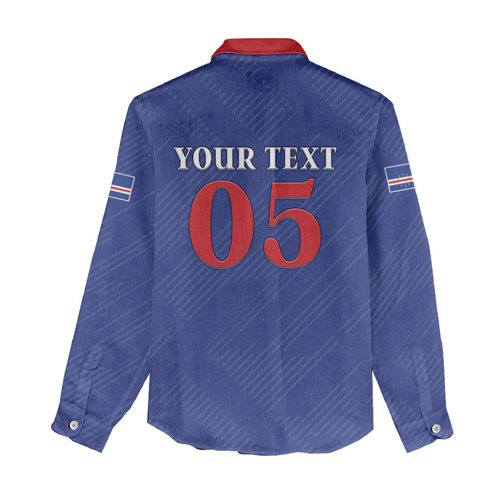 Custom Cape Verde Football Women Casual Shirt Blue Sharks Still Undefeated