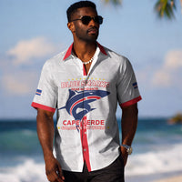 Custom Cabo Verde Hawaiian Shirt Blue Sharks Fear No Giants LT05