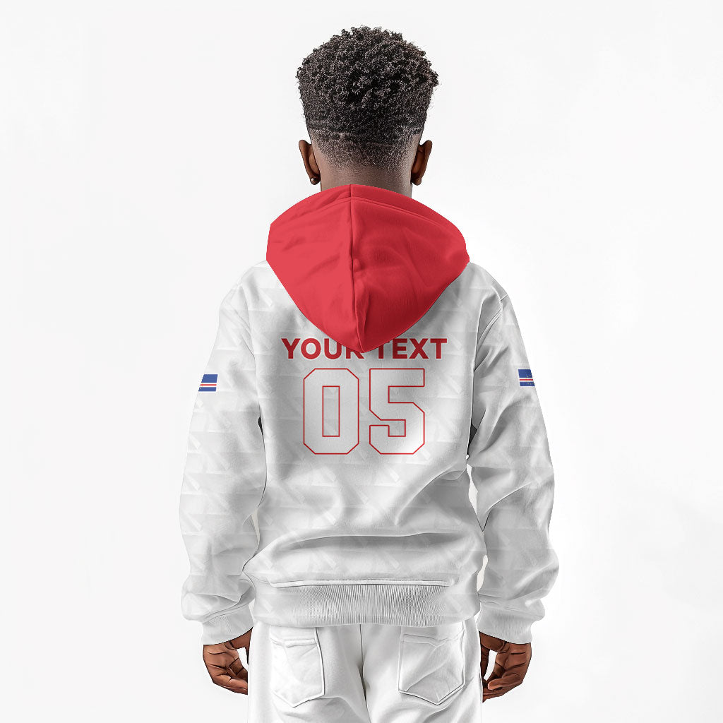 Custom Cabo Verde Kid Hoodie Blue Sharks Fear No Giants