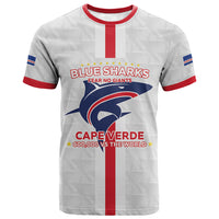Custom Cabo Verde T shirt Blue Sharks Fear No Giants