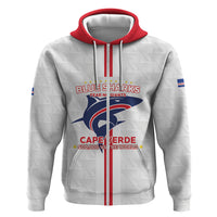 Custom Cabo Verde Zip Hoodie Blue Sharks Fear No Giants