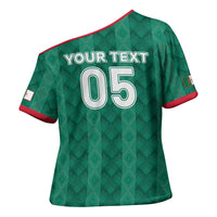 Custom Algeria Football 2026 Cross Shoulder Shirt Algerian Geometric Patterns