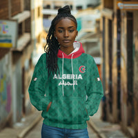 Custom Algeria Football 2026 Hoodie Algerian Geometric Patterns