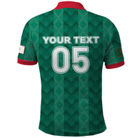 Custom Algeria Football 2026 Polo Shirt Algerian Geometric Patterns