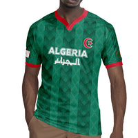 Custom Algeria Football 2026 Rugby Jersey Algerian Geometric Patterns
