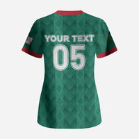 Custom Algeria Football 2026 Scrub Top Algerian Geometric Patterns