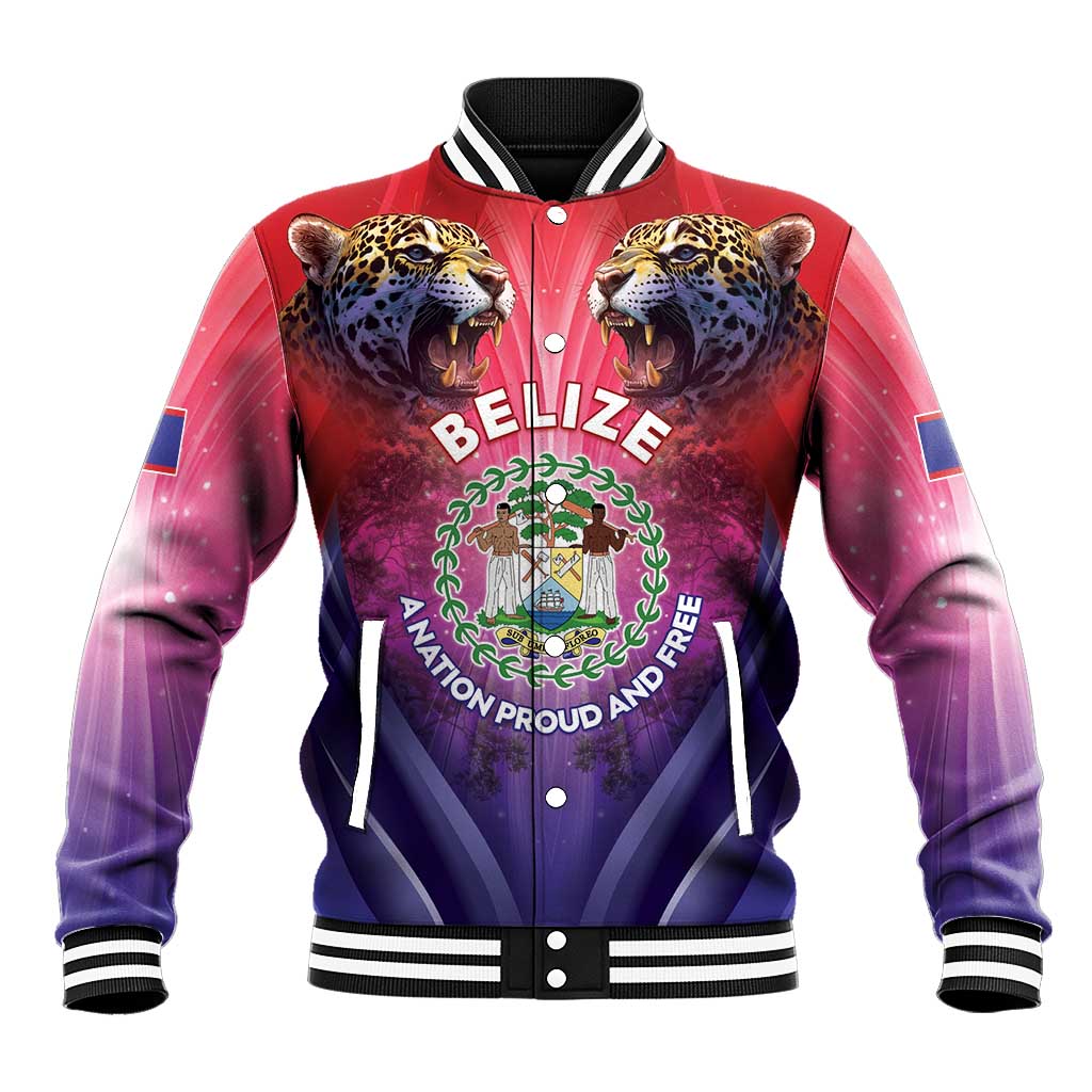 Belize 44th Independence Anniversary Baseball Jacket Stronger Together Rising Forever - Wonder Print Shop