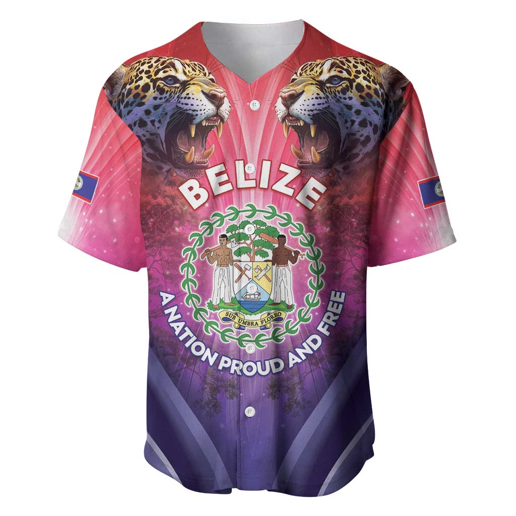 Belize 44th Independence Anniversary Baseball Jersey Stronger Together Rising Forever - Wonder Print Shop