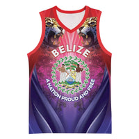 Belize 44th Independence Anniversary Basketball Jersey Stronger Together Rising Forever - Wonder Print Shop