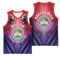 Belize 44th Independence Anniversary Basketball Jersey Stronger Together Rising Forever - Wonder Print Shop