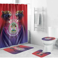 Belize 44th Independence Anniversary Bathroom Set Stronger Together Rising Forever - Wonder Print Shop