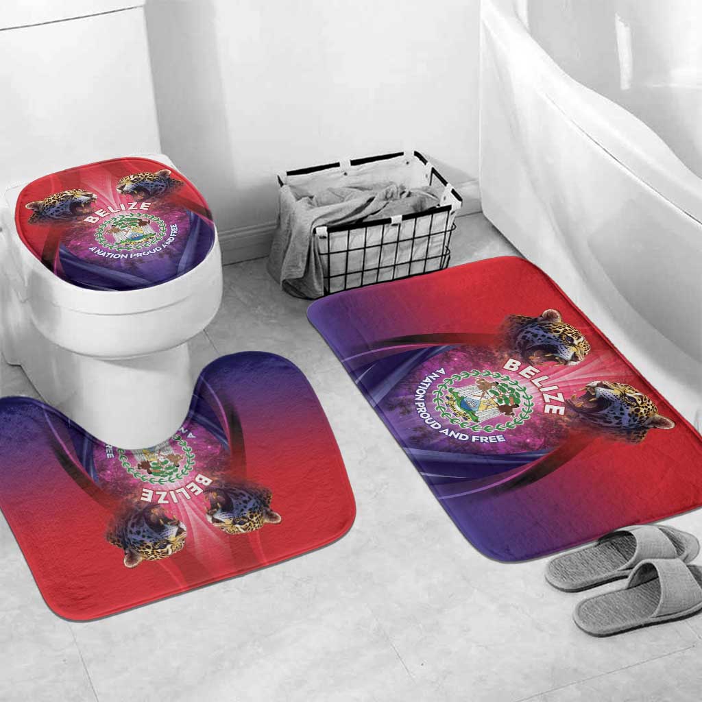 Belize 44th Independence Anniversary Bathroom Set Stronger Together Rising Forever - Wonder Print Shop